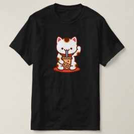 Funny Cat T - Shirt - MANEKI-NEKO BOBA KIT-TEA