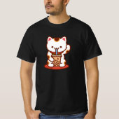 Funny Cat T - Shirt - MANEKI-NEKO BOBA KIT-TEA (Vorderseite)