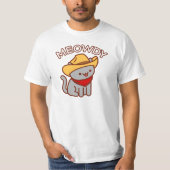 Funny Cat T - Shirt - "MEOWDY" (Vorderseite)