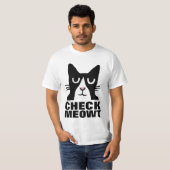 Funny Cat T - Shirt, Panda Kitty KARO MEOWT T-Shirt (Vorne ganz)