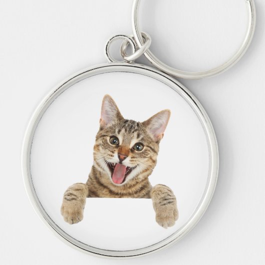 Funny Cat T - Shirt Schlüsselanhänger (Vorne)