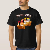 Funny Cat T - Shirt - SUSHI CATS (Vorderseite)
