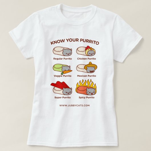 Funny Cat T - SHIRT - WISSEN SIE IHREN PURRITO (Design vorne)