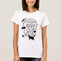 Funny Cat T - Shirt Zitat für Tierquälerei