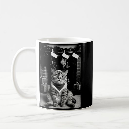 Funny Cat Taking A Selfie Christmas Xmas Pajamas H Kaffeetasse (Links)