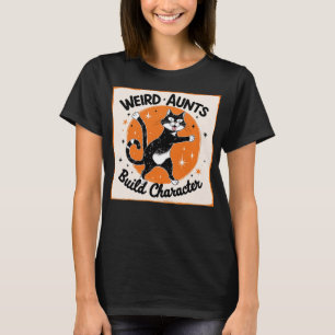 Funny Cat Tante, komische Tanten Gestaltungszeiche T-Shirt