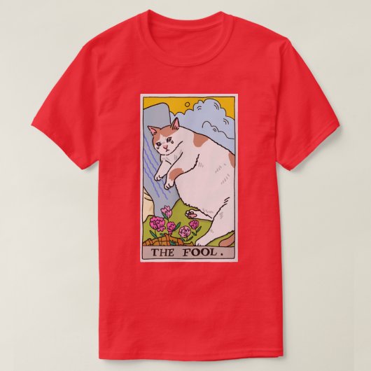 Funny Cat Tarot Card Halloween Kostüm Ca T-Shirt (Design vorne)