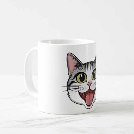 Funny Cat Tasse (Vorderseite Links)