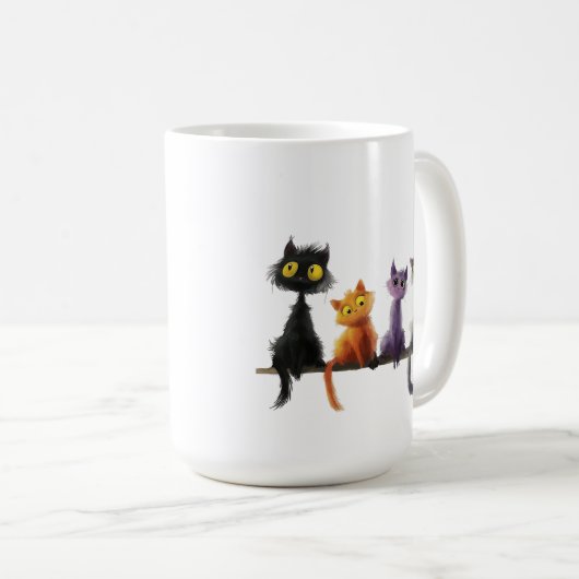 Funny Cat Tasse (VorderseiteRechts)