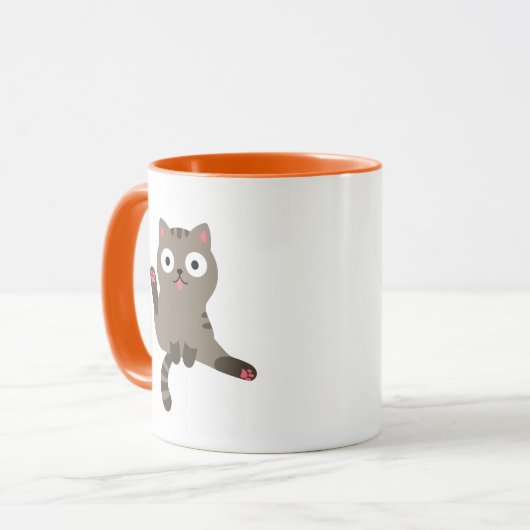 Funny Cat Tasse (Vorderseite Links)