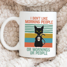 Funny Cat Tasse, antisoziale Katze, Gemeine Katze