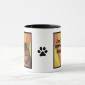 Funny Cat Tasse | Cat Foto Tasse mit lustigem Spri (Zentrum)