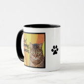 Funny Cat Tasse | Cat Foto Tasse mit lustigem Spri (Vorderseite Links)