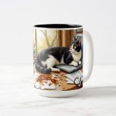 Funny Cat Tasse - "Filed Under MEOW" (VorderseiteRechts)