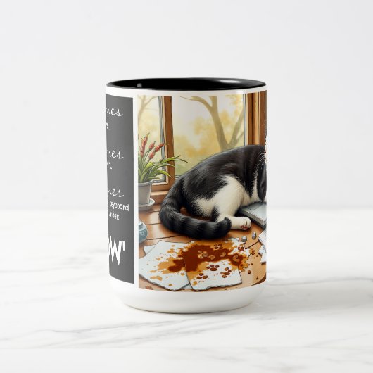 Funny Cat Tasse - "Filed Under MEOW" (Mittel)