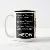 Funny Cat Tasse - "Filed Under MEOW" (Links)