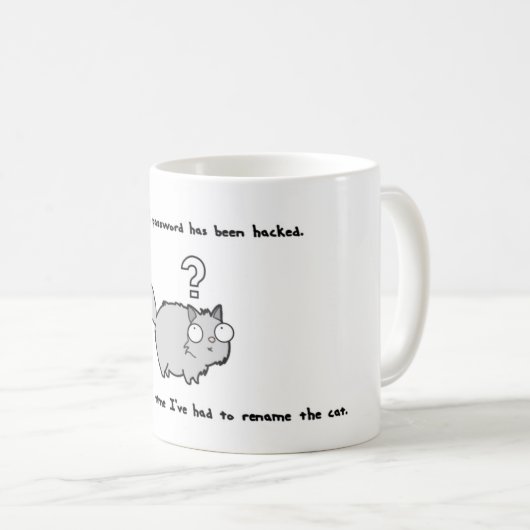 Funny Cat Tasse für Geeks (VorderseiteRechts)