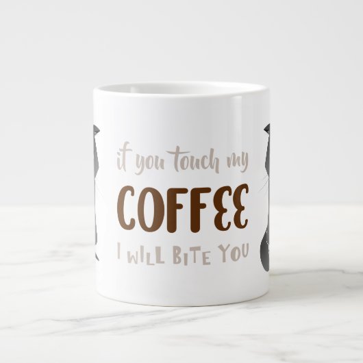 Funny Cat Tasse - Grumpy Gray Cat (Vorderseite)