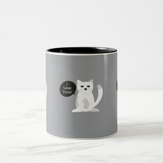 Funny Cat Tasse | "Ich habe das gesehen" Sarcastic (Mittel)