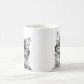 Funny Cat Tasse | Kitten mit Nerdbrille (Mittel)