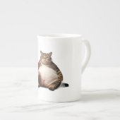 Funny Cat Tasse - Pizza Lover Geschenk Kaffee Cup (Vorderseite Rechts)