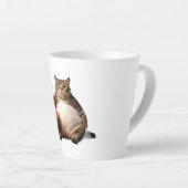 Funny Cat Tasse - Pizza Lover Geschenk Kaffee Cup (Rechte Ecke)