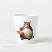 Funny Cat Tasse - Pizza Lover Geschenk Kaffee Cup (Vorderseite)