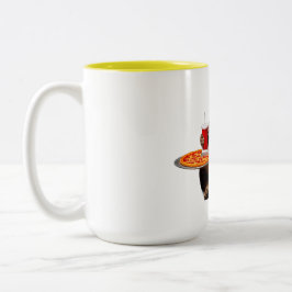 Funny Cat Tasse - Pizza Lover Geschenk Kaffee Cup