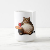 Funny Cat Tasse - Pizza Lover Geschenk Kaffee Cup (Mittel)