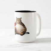 Funny Cat Tasse - Pizza Lover Geschenk Kaffee Cup (VorderseiteRechts)