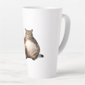Funny Cat Tasse - Pizza Lover Geschenk Kaffee Cup (Rechte Ecke)