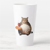 Funny Cat Tasse - Pizza Lover Geschenk Kaffee Cup (Vorderseite)