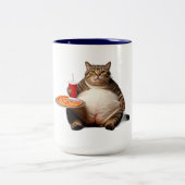 Funny Cat Tasse - Pizza Lover Geschenk Kaffee Cup (Mittel)