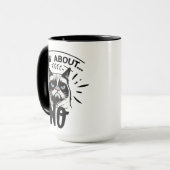 Funny Cat Tasse, Unglaublich witzig 'No Means No'  Tasse (Vorderseite Links)