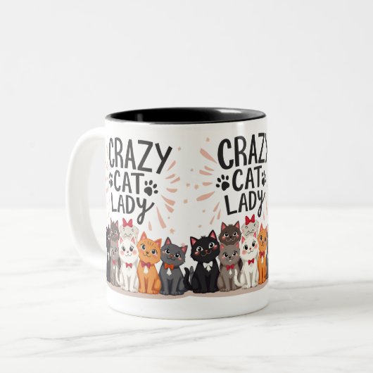 Funny Cat Tasse Wrap Katze Liebe Geschenk Tasse Sc (Vorderseite Links)