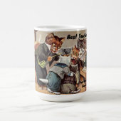 Funny Cat Teacher Lehrer Cat Schüler Kaffeetasse (Mittel)