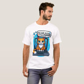 Funny Cat Tech Meme | Niedlicher Programmierer, Ge T-Shirt (Vorne ganz)