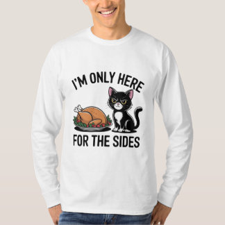 Funny Cat Thanksgiving Sides Shirt