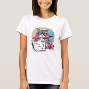 Funny Cat To Do List T-Shirt