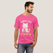 Funny CAT Tonsiout Eiscreme in Tonsil Operation R T-Shirt (Vorne ganz)