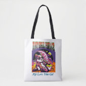 Funny Cat Tote Bag - Ich bin kein Single ich habe  Tasche (Vorderseite)