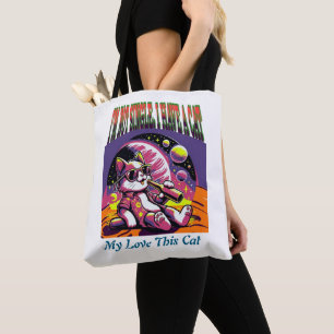 Funny Cat Tote Bag - Ich bin kein Single ich habe  Tasche