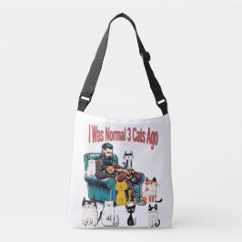 Funny Cat Tote Bag - Ich war vor 3 Katzen normal Tragetaschen Mit Langen Trägern