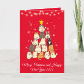 Funny Cat tree Weihnachten (Vorderseite)