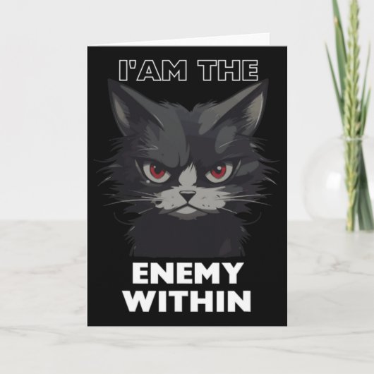 Funny Cat Trump By Funny Vote For Trump Cats 2024 Karte (Vorderseite)