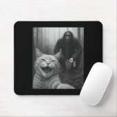 Funny Cat überrascht glücklich Selfie mit Bigfoot Mousepad (Mit Mouse)