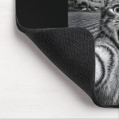 Funny Cat Ufo Alien Bengal Cat Selfie Gift Men Wom Mousepad (Ecke)