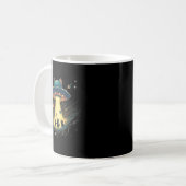 Funny Cat Ufo Niedlich Kitty Space Raumschiff Alie Kaffeetasse (Vorderseite Links)