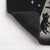 Funny Cat Ufo Niedlich Kitty Space Raumschiff Alie Mousepad (Ecke)