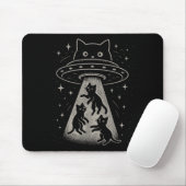 Funny Cat Ufo Niedlich Kitty Space Raumschiff Alie Mousepad (Mit Mouse)